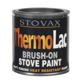 Stovax thermolac brush on stove paint black matt finish