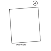Door Glass - Sheraton Wide ECO Multifuel