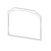 Hunter Telford 5 Inset Glass Gasket Single Door (New Door Type)