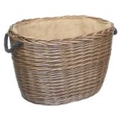 Large Oval Log Basket