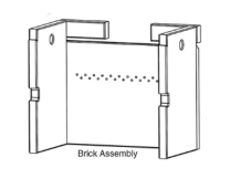 Complete Brick Assembly Sheraton / Chesterfield Wood