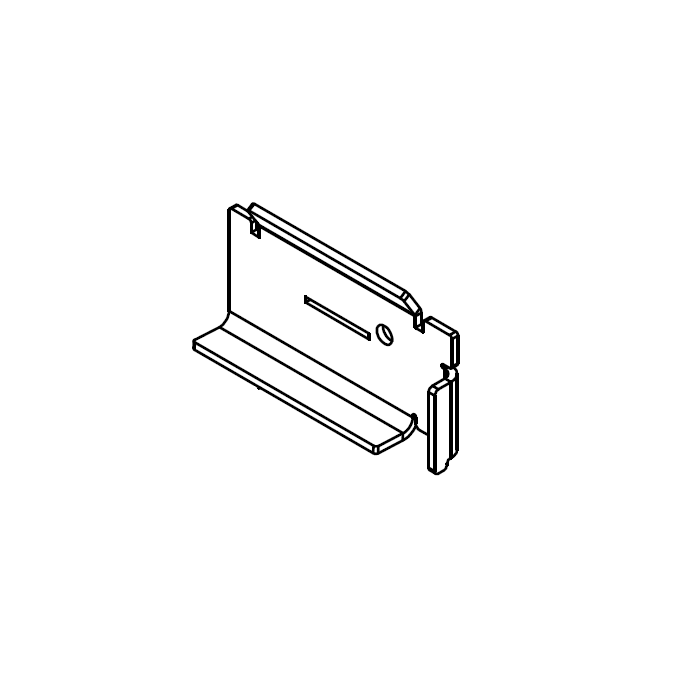 Left Hand Grate Support - 010/BRE004