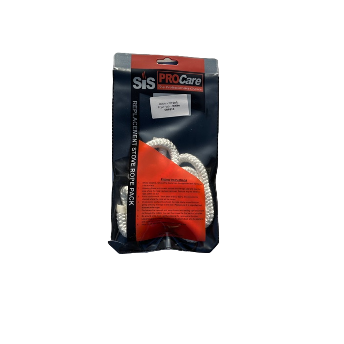 SIS Stove Rope Pack 10mm Soft White (2 meter cut length)