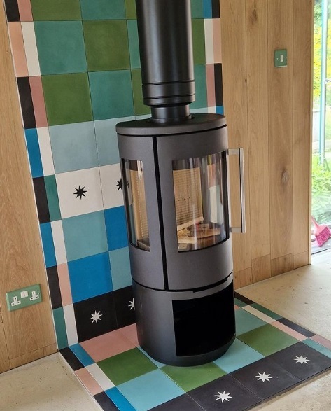 Freestanding Stove with Twin wall flue
